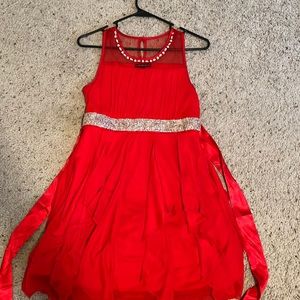 My Michelle dress in the color red size 16 girls.